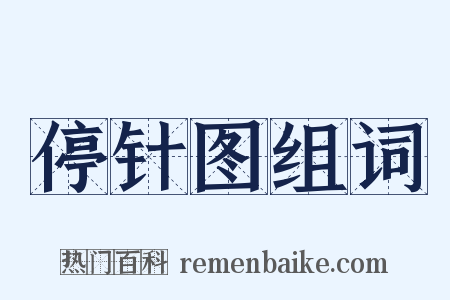 停针图组词是什么意思的图片